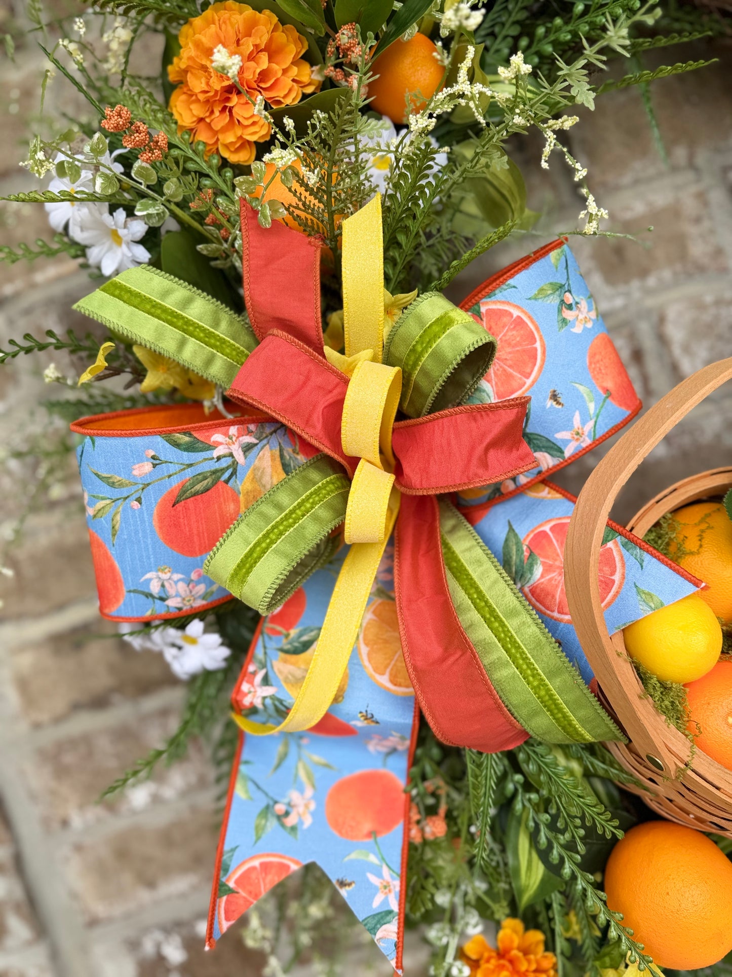 Citrus Basket Grapevine Wreath