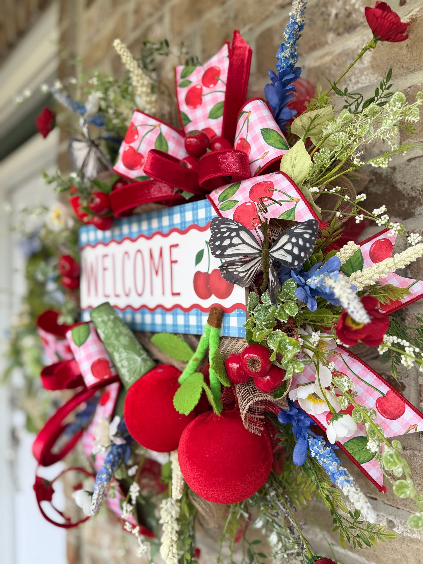 Cherry welcome Wreath