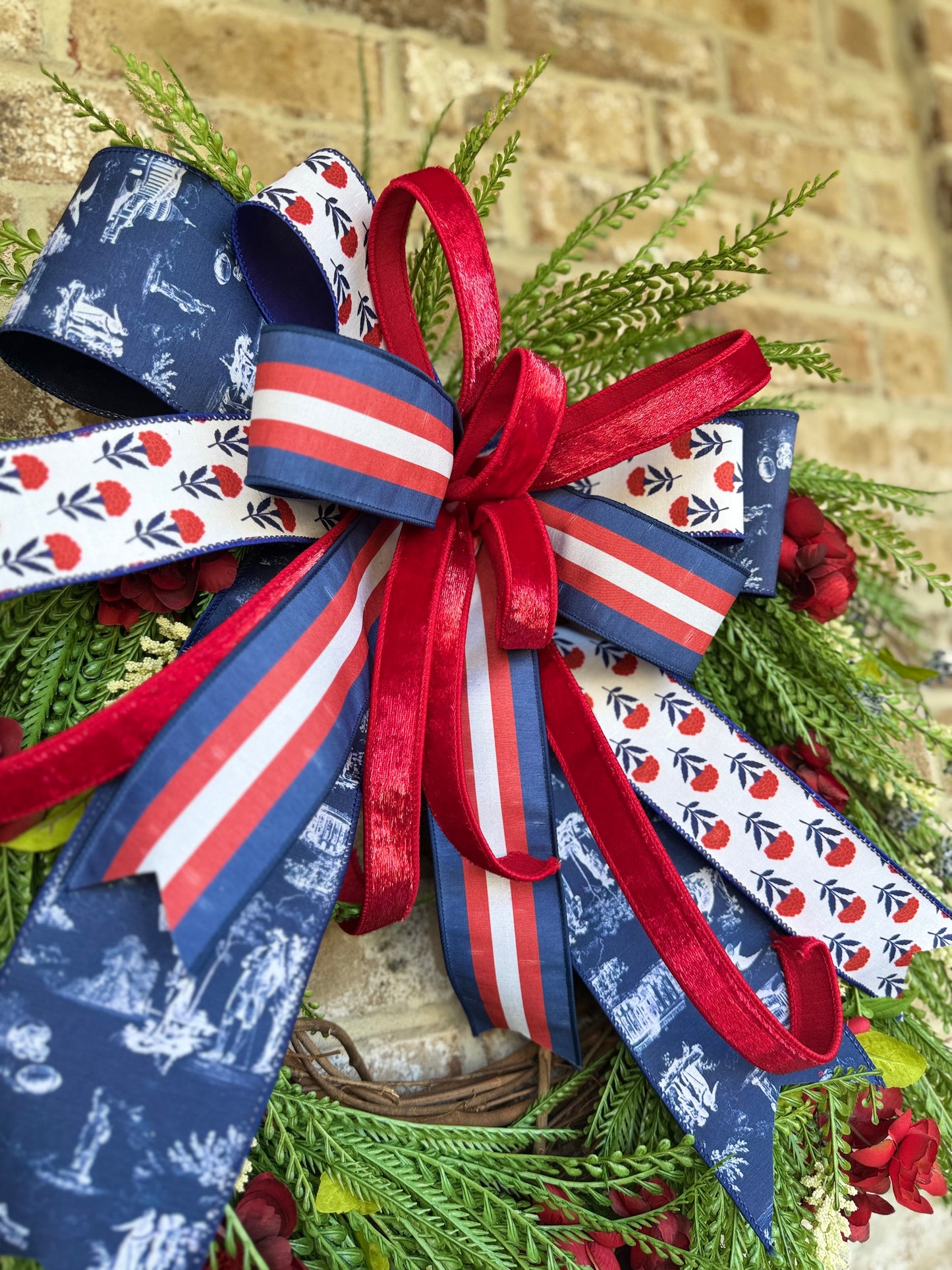 Americana Grapevine Wreath