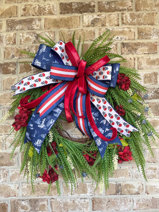 Americana Grapevine Wreath