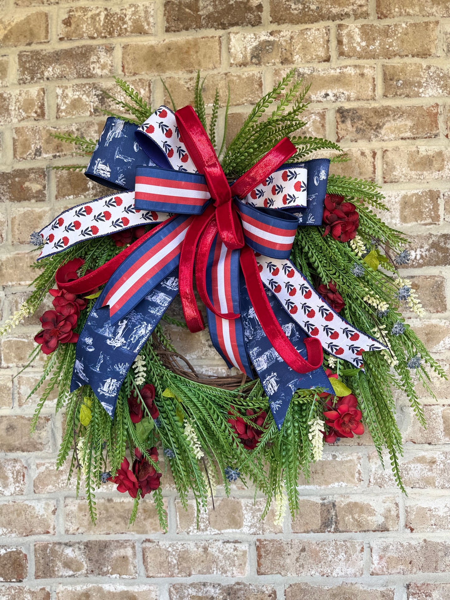 Americana Grapevine Wreath