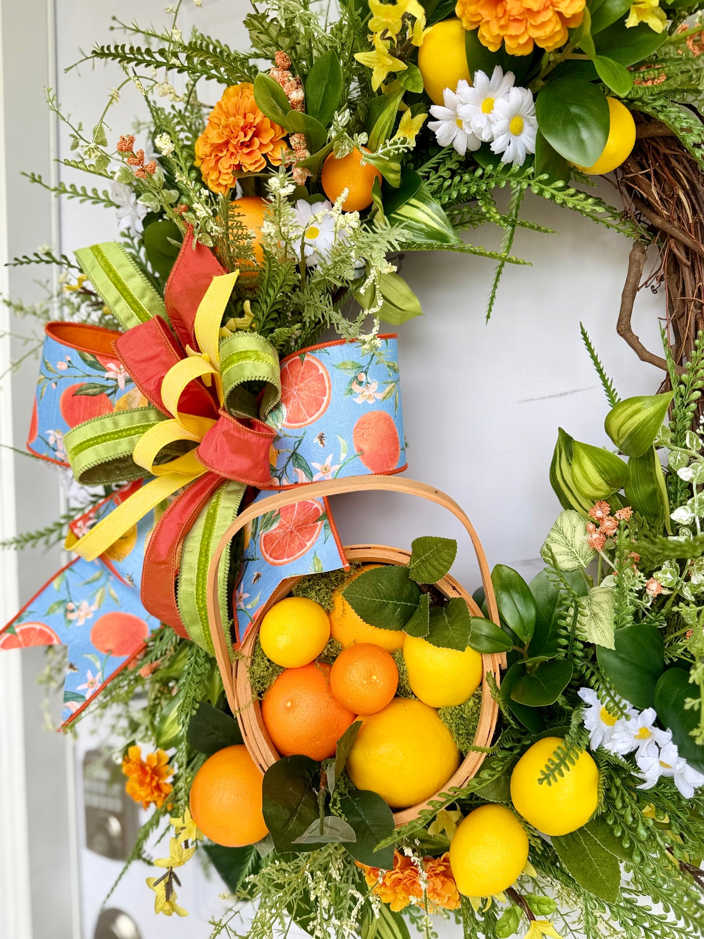 Citrus Basket Grapevine Wreath