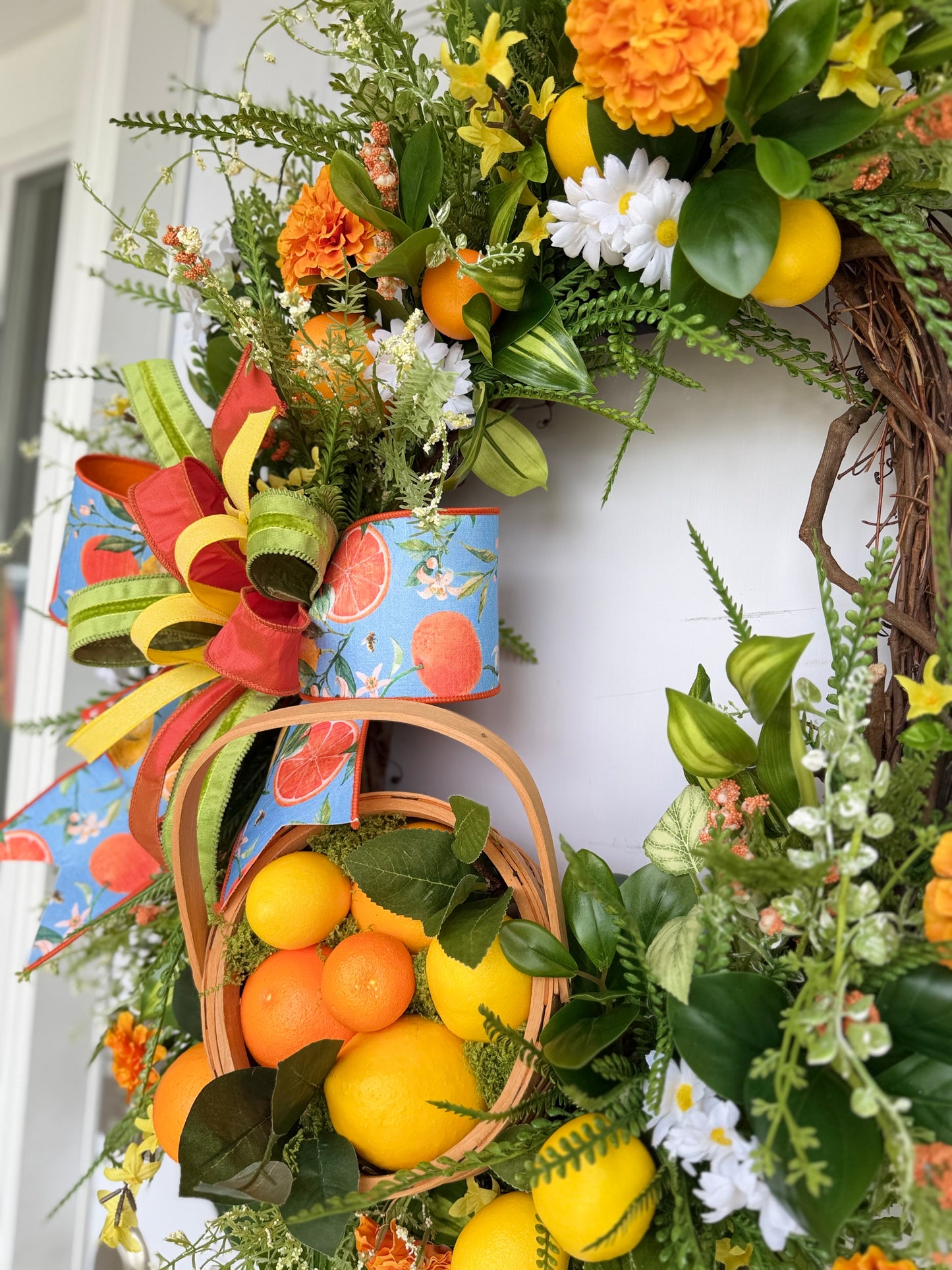 Citrus Basket Grapevine Wreath