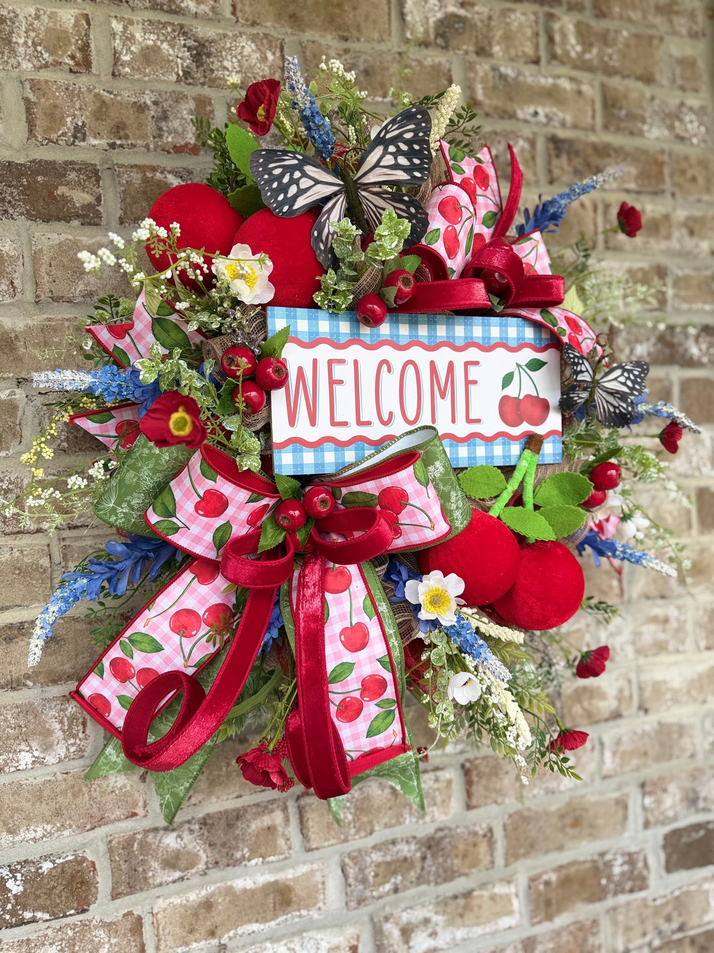 Cherry welcome Wreath