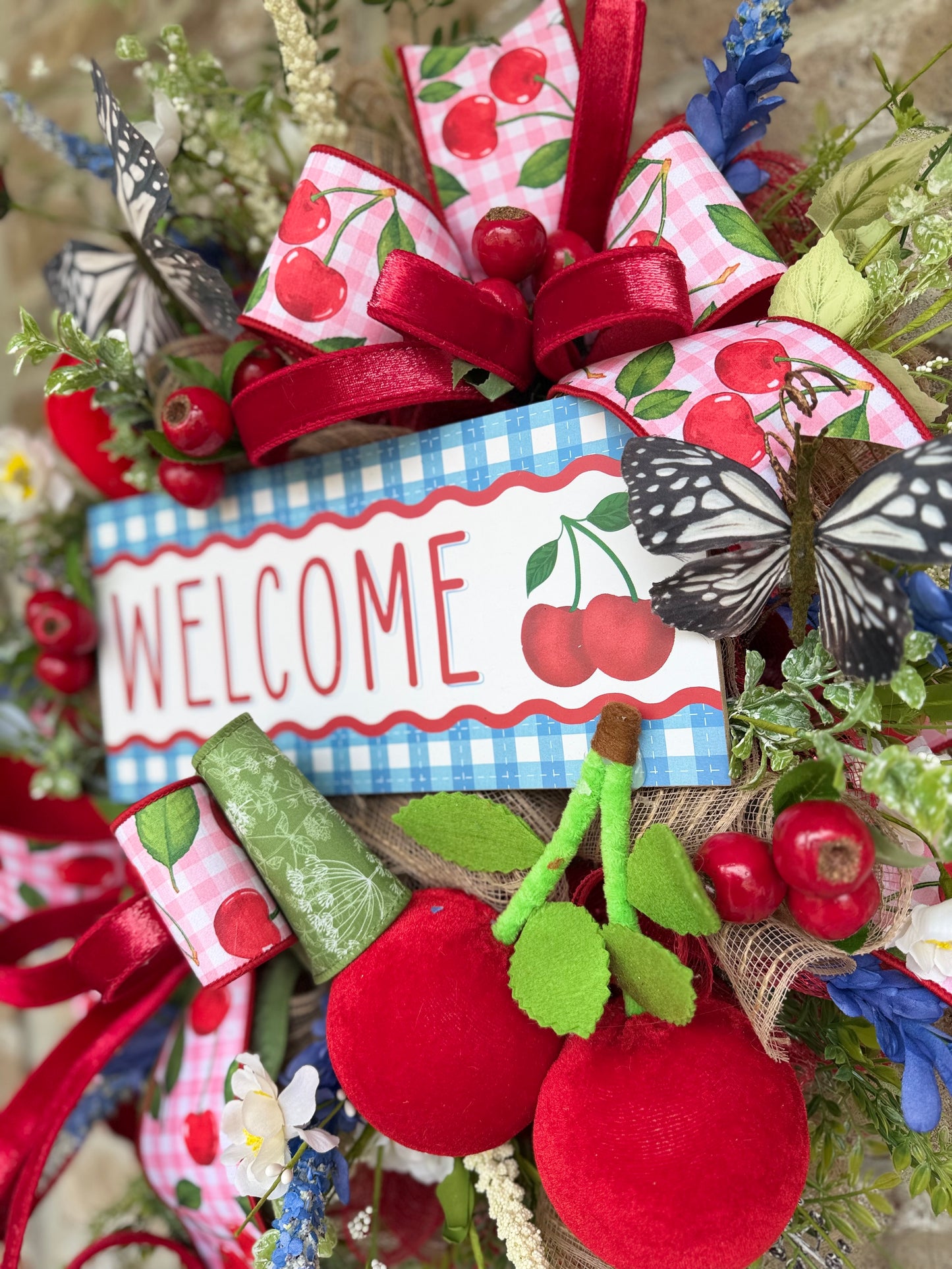 Cherry welcome Wreath