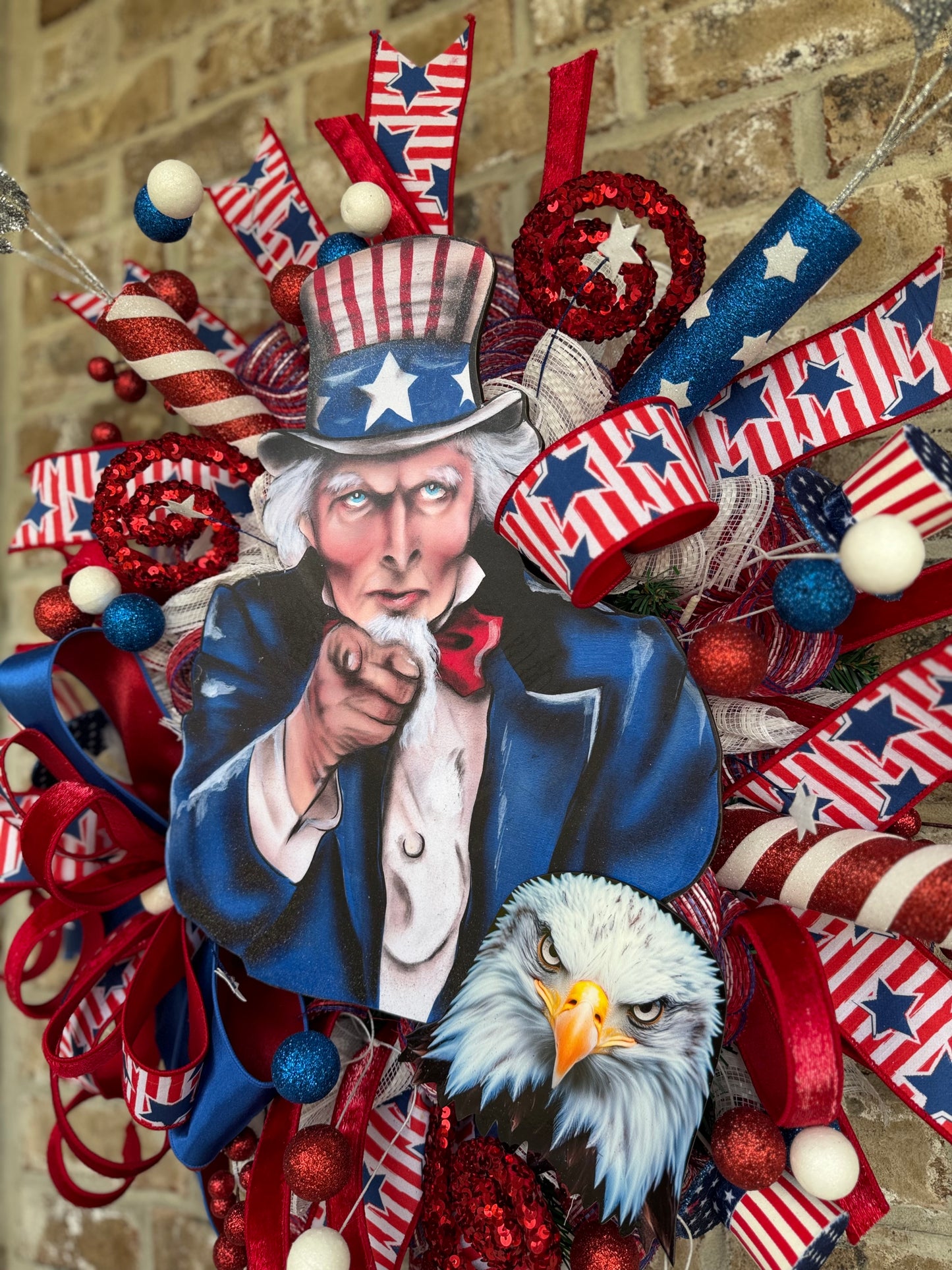 Uncle Sam Patriotic Wreath