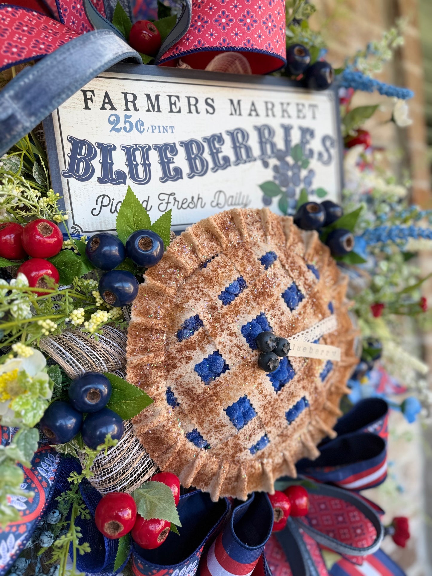 Blueberry Farmers Market Wreath