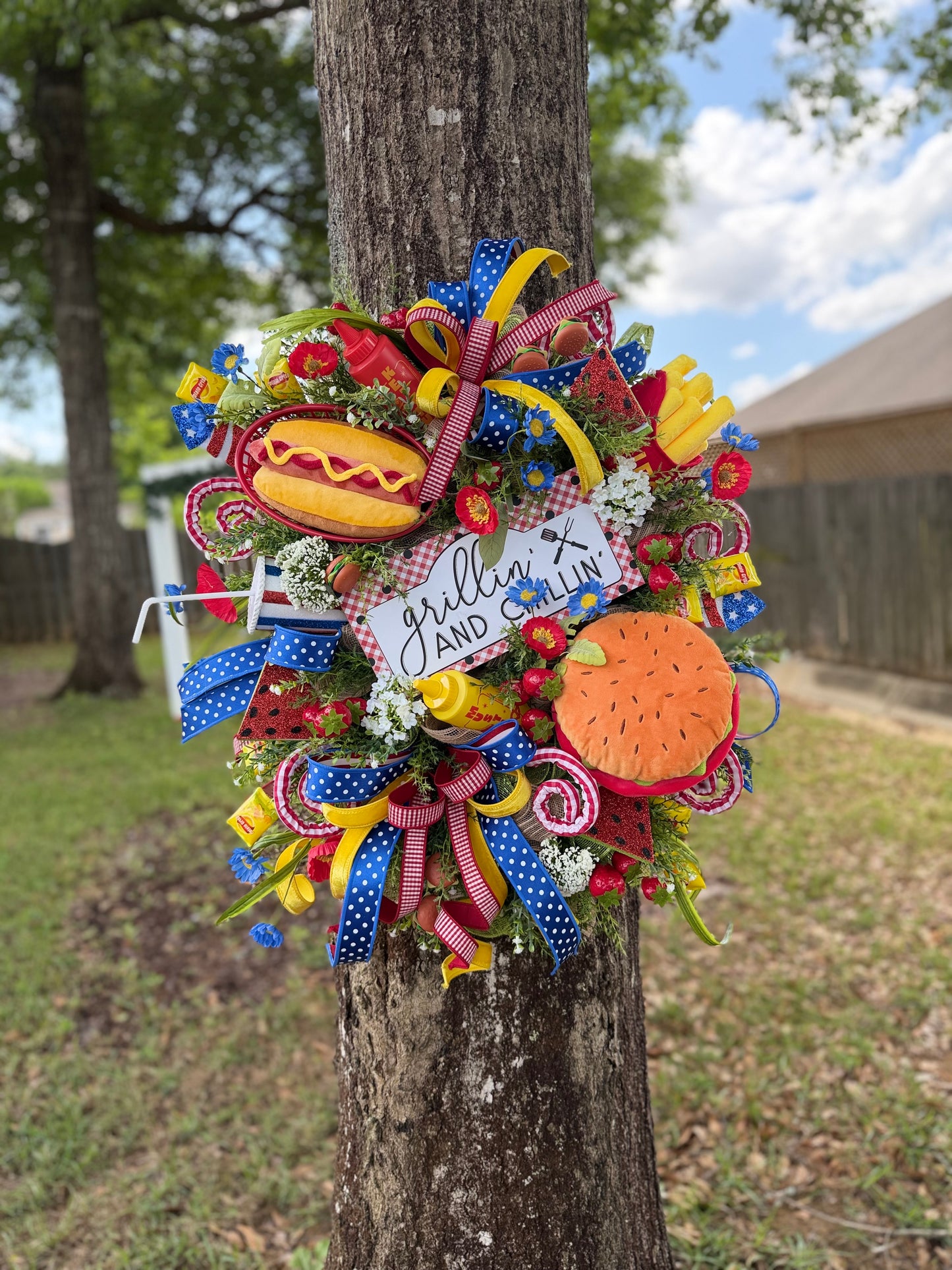 Grillin’ & Chillin’ Summer Wreath