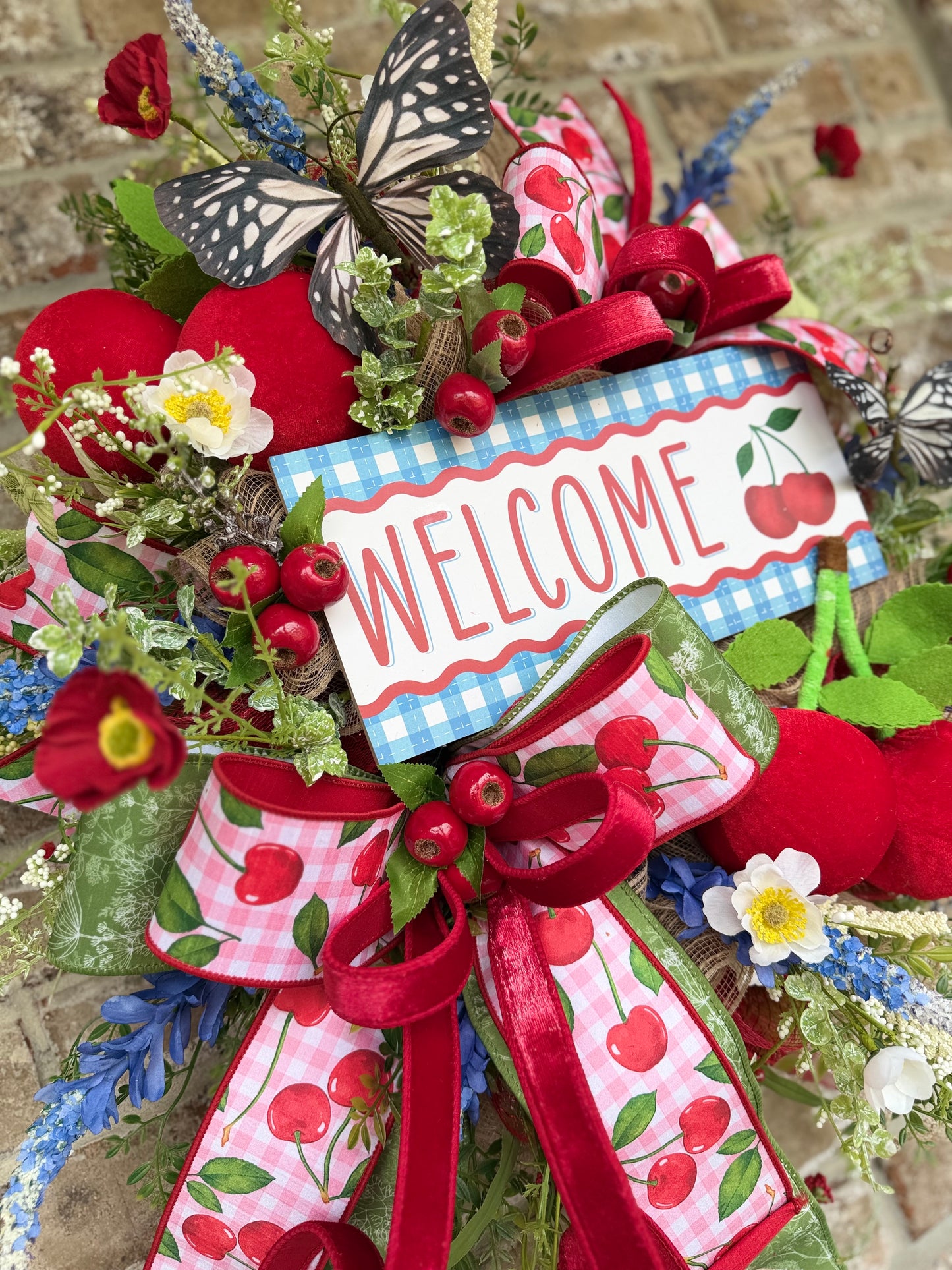 Cherry welcome Wreath