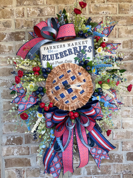 Blueberry Farmers Market Wreath