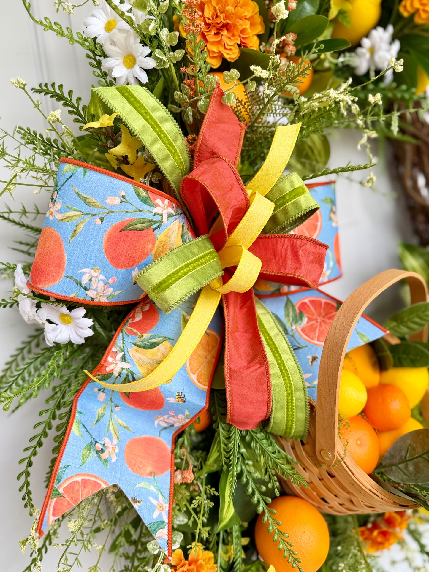 Citrus Basket Grapevine Wreath