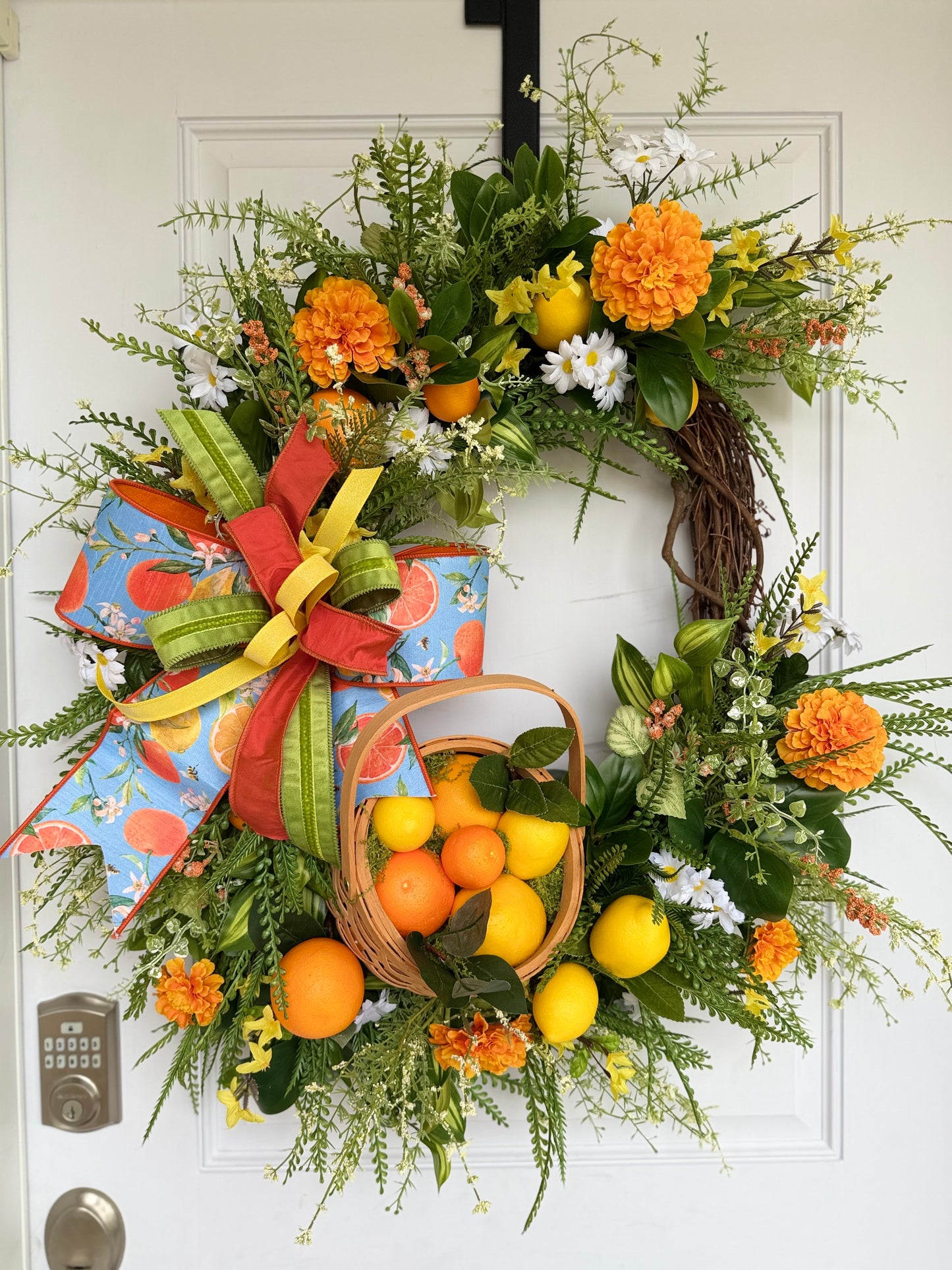 Citrus Basket Grapevine Wreath