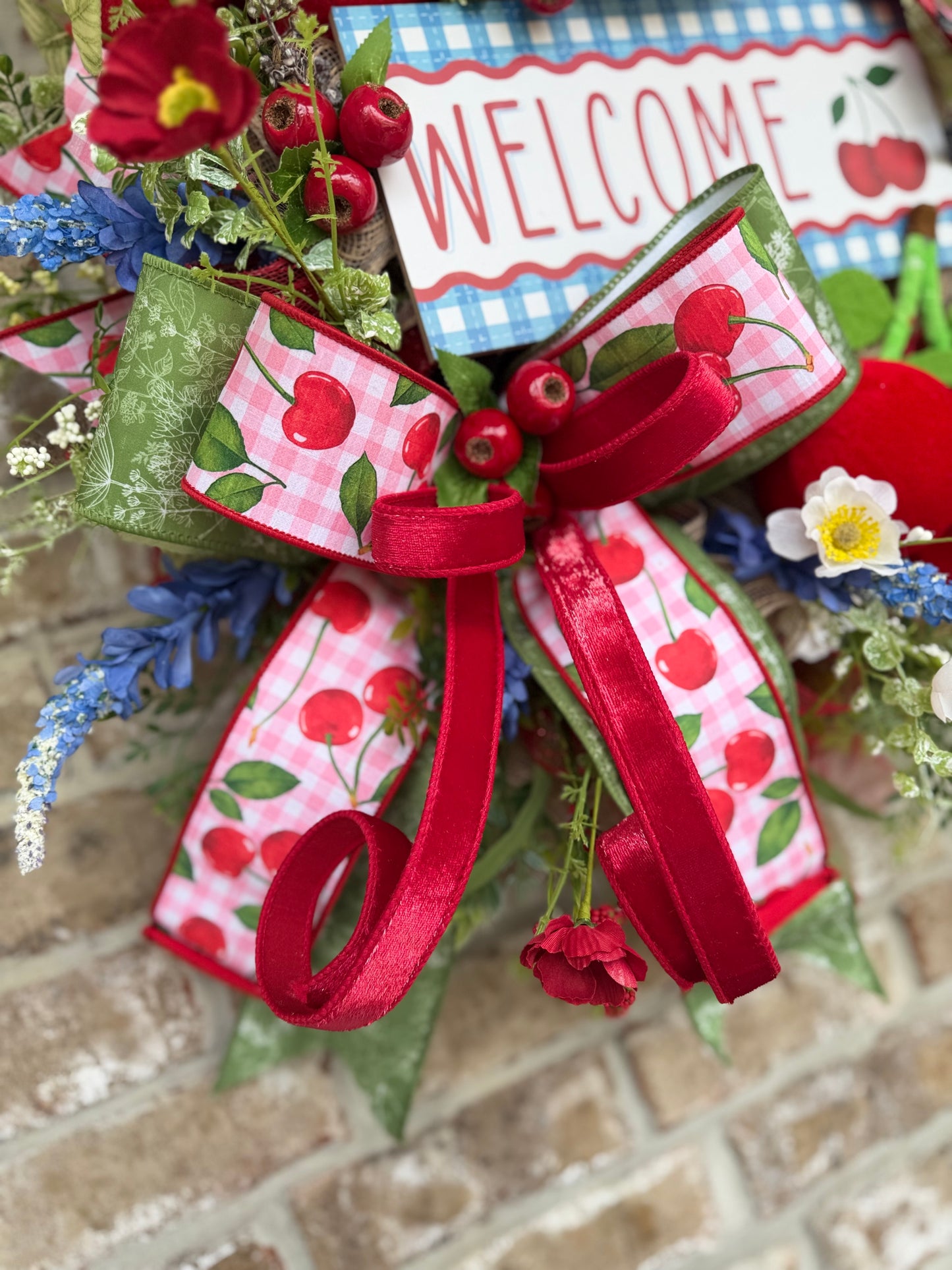 Cherry welcome Wreath