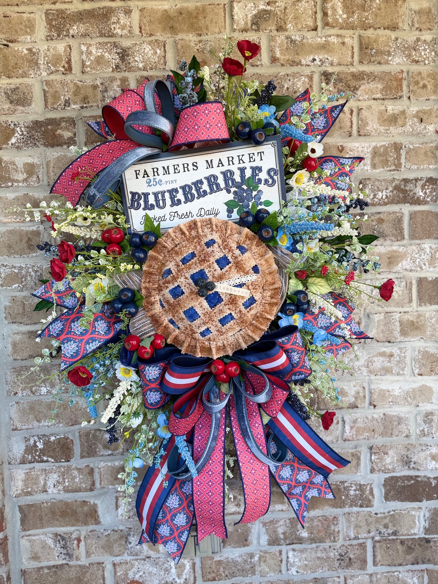 Blueberry Farmers Market Wreath