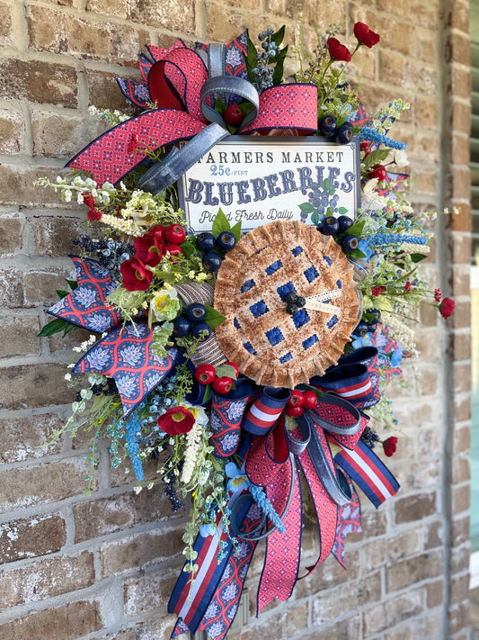 Blueberry Farmers Market Wreath