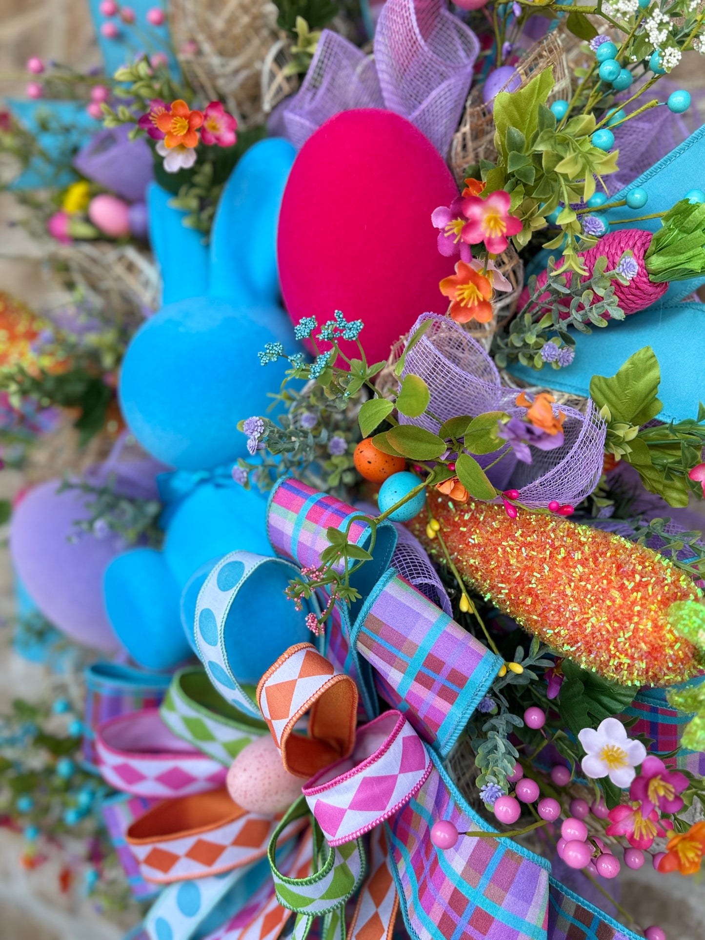 Whimsical Bunny Easter Wreath