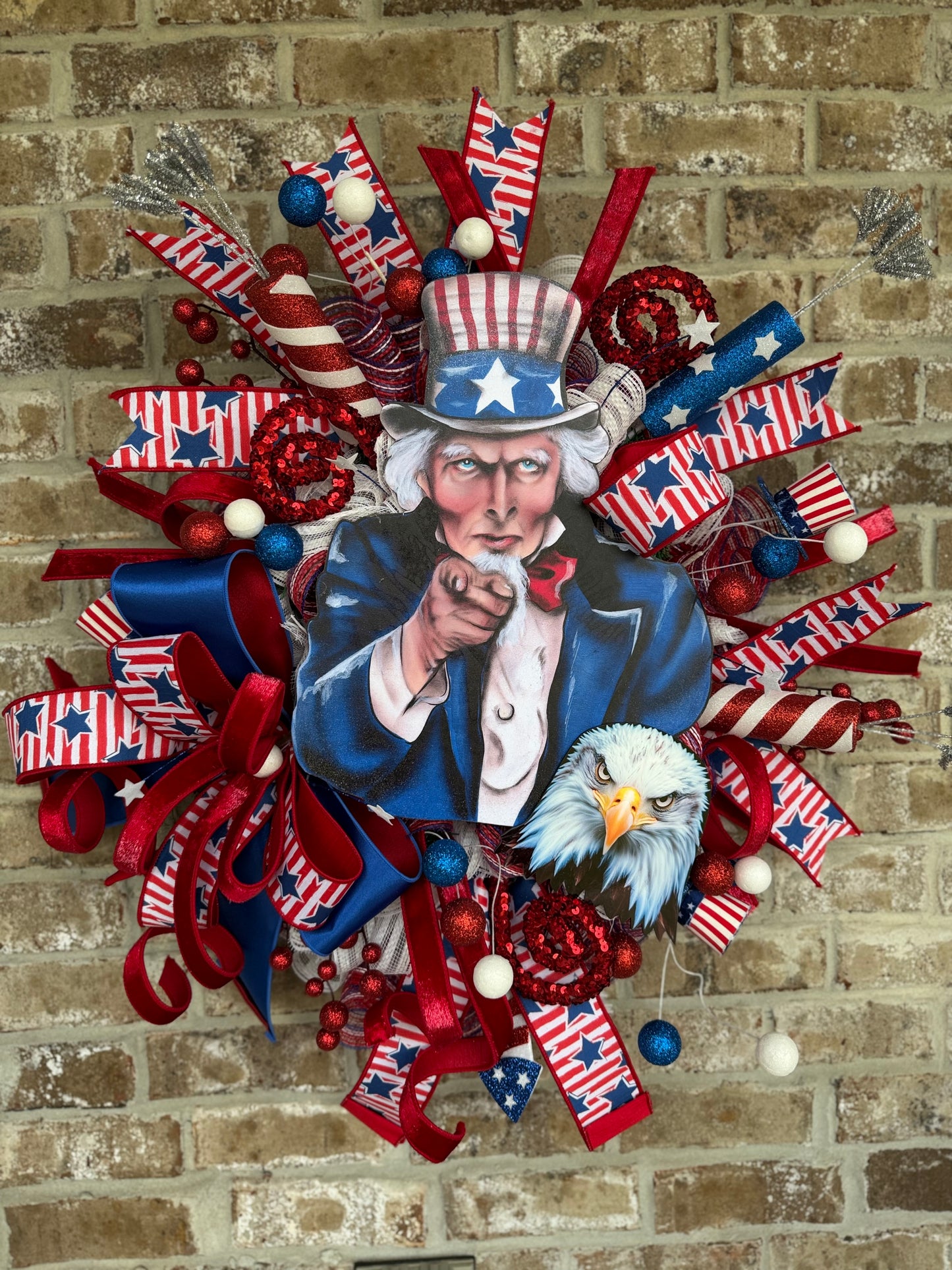 Uncle Sam Patriotic Wreath