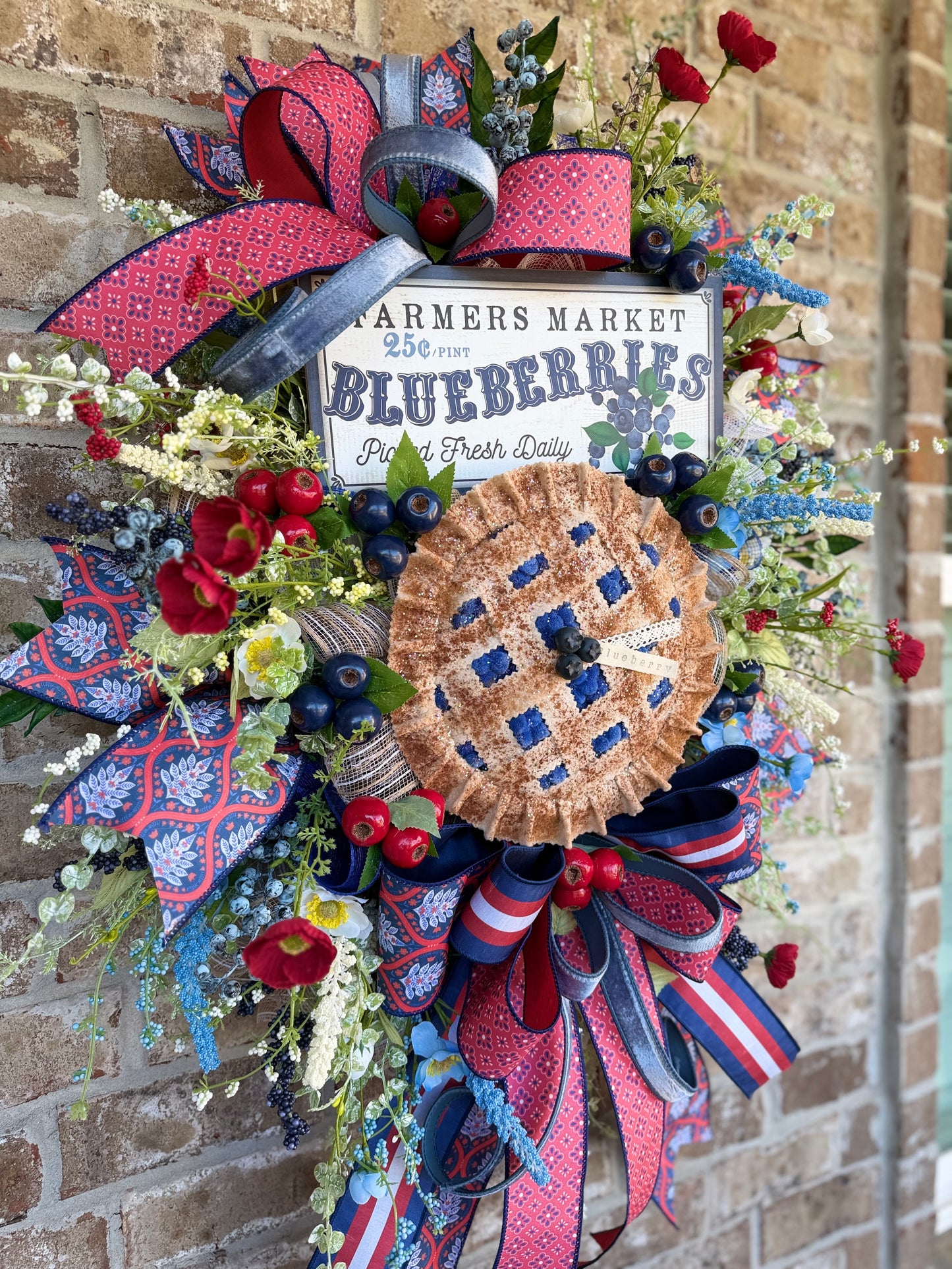 Blueberry Farmers Market Wreath