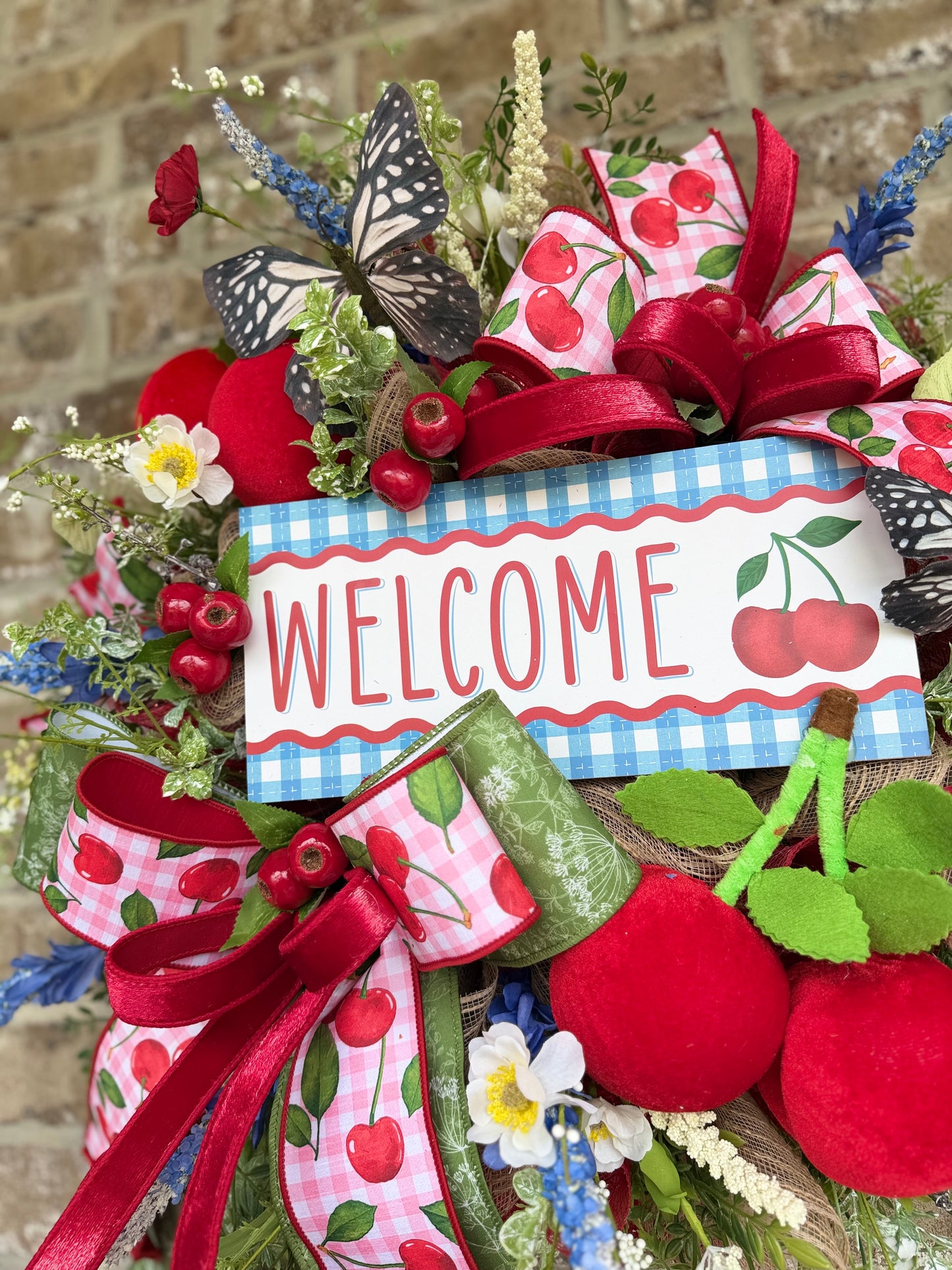 Cherry welcome Wreath